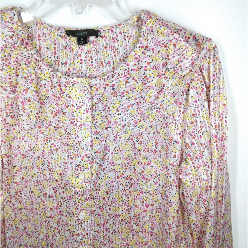 NWT J Crew Ruffle Top in Field Day size Small - Picture 5 of 11